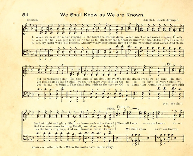 Fair as the Morning. Hymns and Tunes for Praise in the Sunday-School page 52