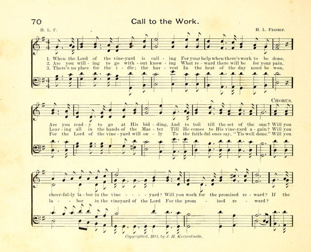 Fair as the Morning. Hymns and Tunes for Praise in the Sunday-School page 68