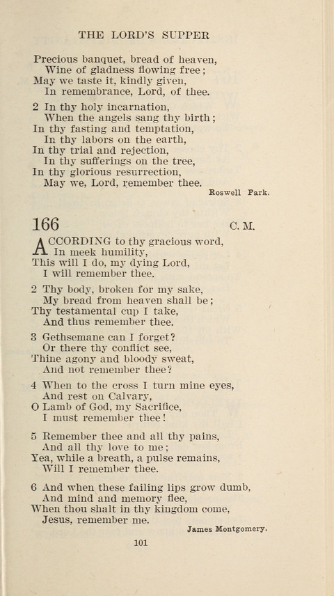 Free Methodist Hymnal page 101