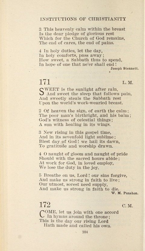 Free Methodist Hymnal page 104