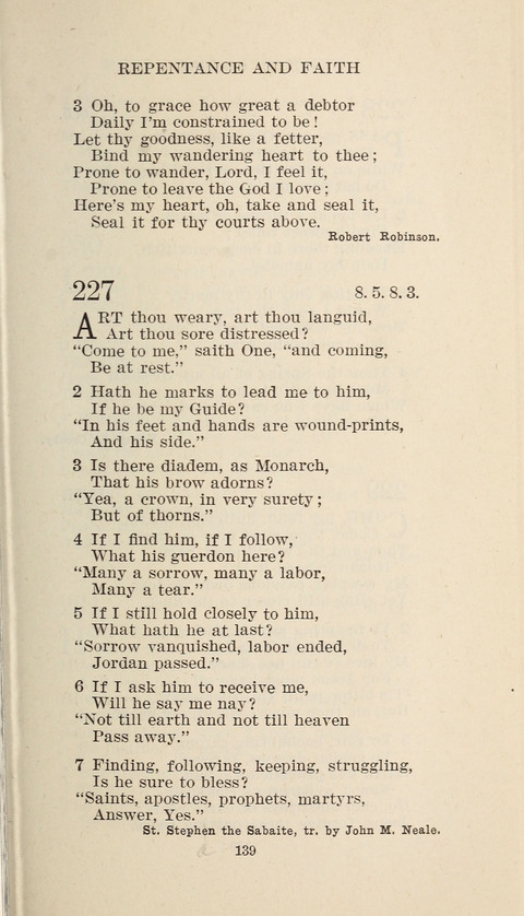 Free Methodist Hymnal page 141