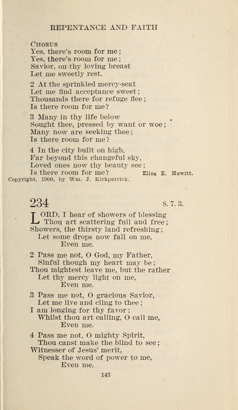 Free Methodist Hymnal page 145