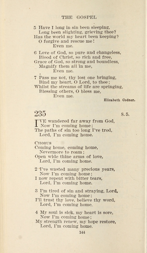 Free Methodist Hymnal page 146