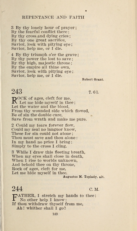 Free Methodist Hymnal page 151