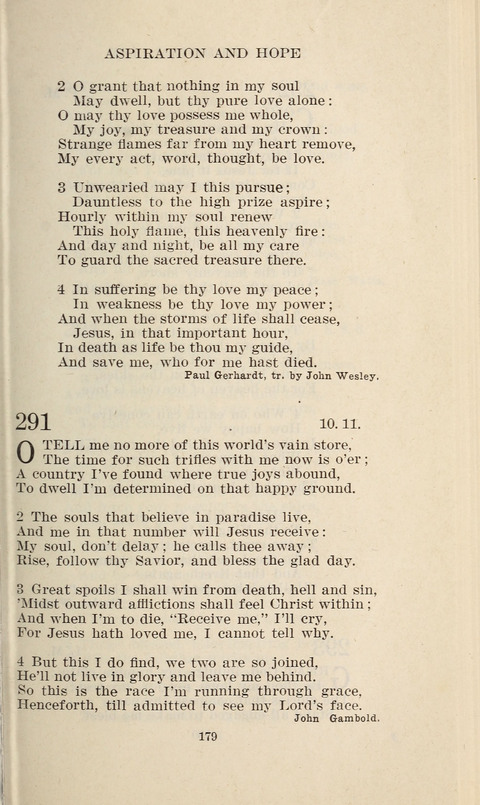 Free Methodist Hymnal page 181