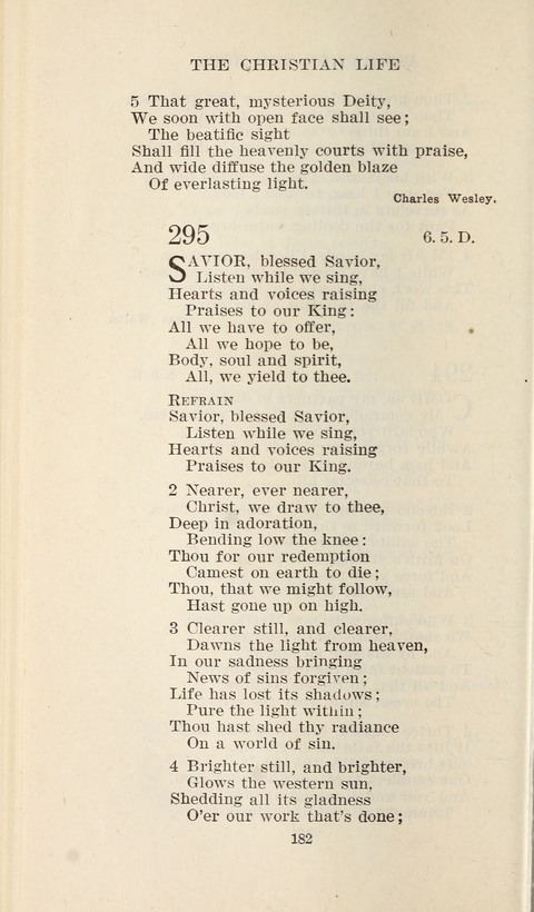 Free Methodist Hymnal page 184