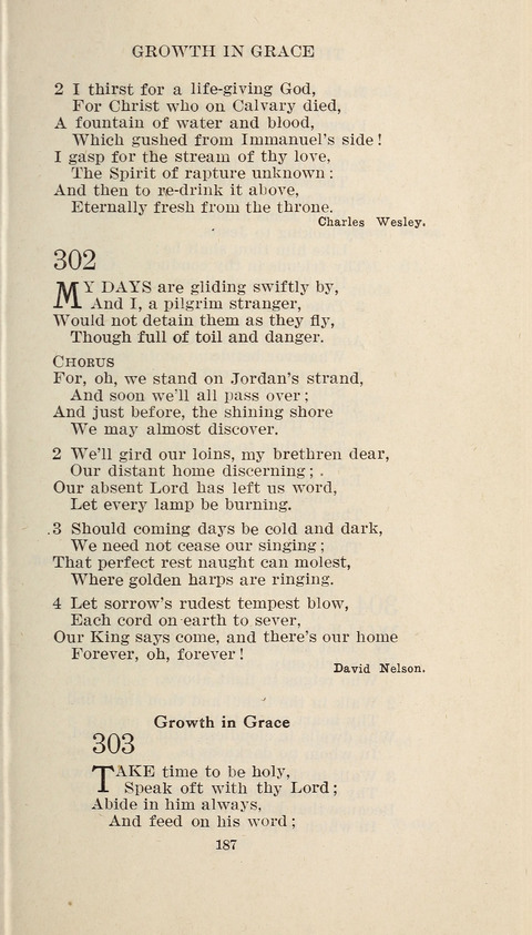 Free Methodist Hymnal page 189