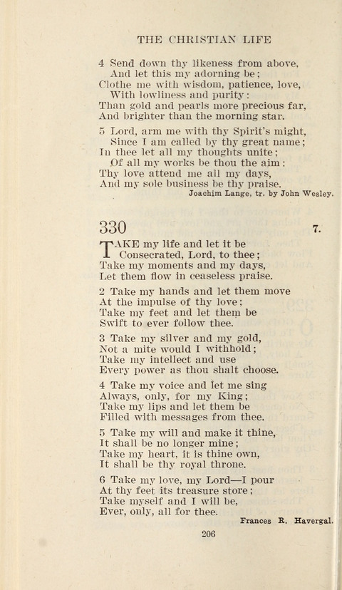 Free Methodist Hymnal page 208