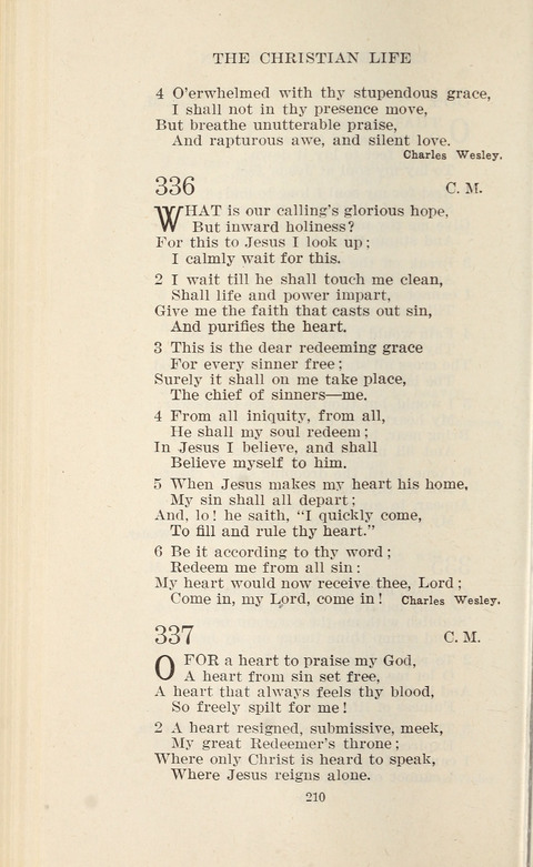 Free Methodist Hymnal page 212