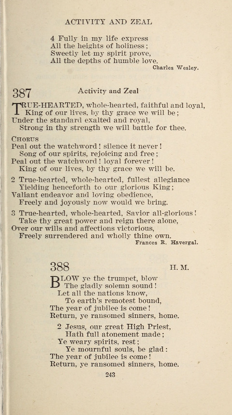 Free Methodist Hymnal page 245