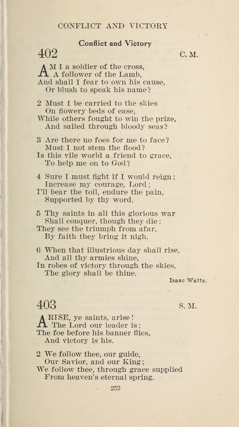 Free Methodist Hymnal page 255