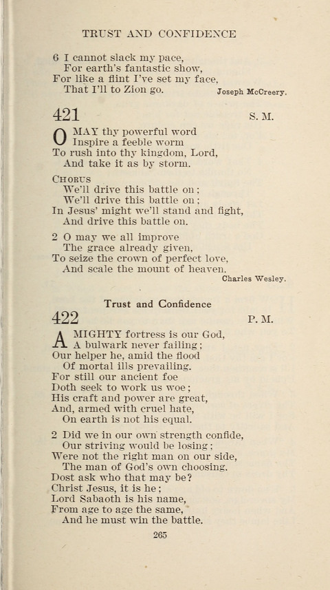 Free Methodist Hymnal page 267