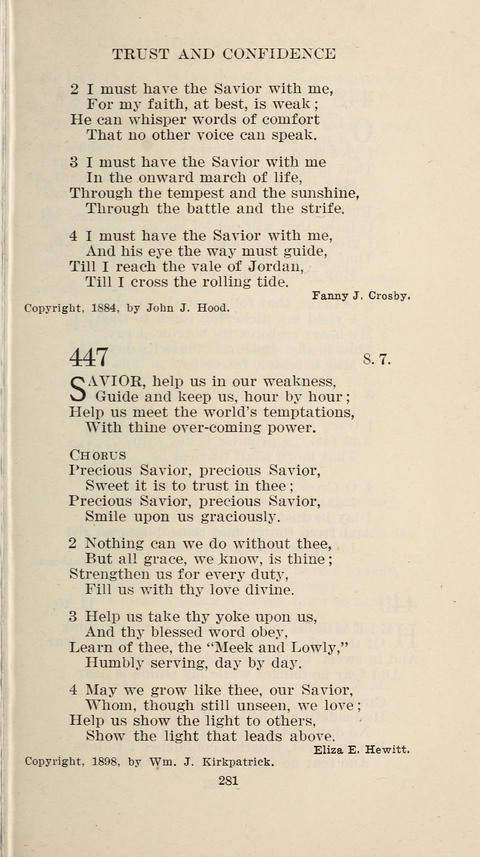 Free Methodist Hymnal page 283