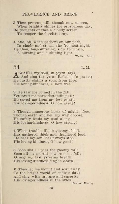 Free Methodist Hymnal page 33