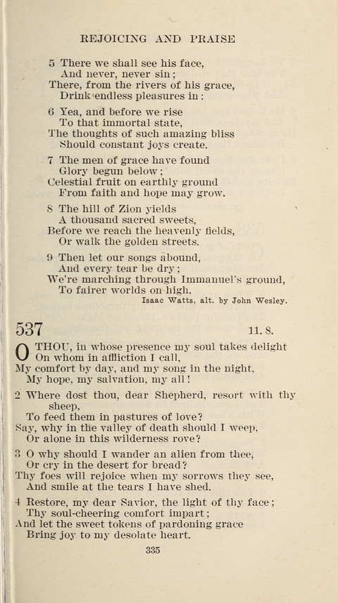 Free Methodist Hymnal page 337