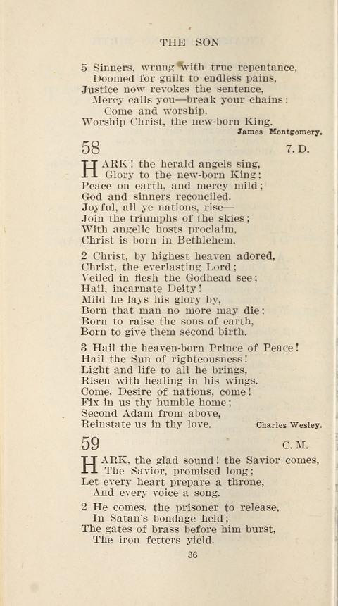 Free Methodist Hymnal page 36