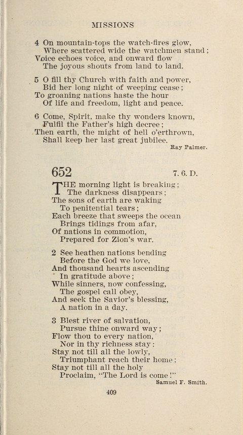 Free Methodist Hymnal page 411