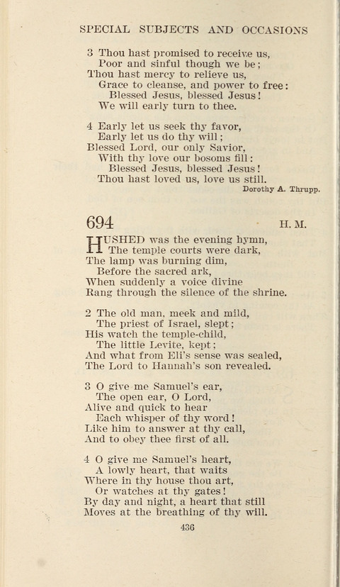 Free Methodist Hymnal page 438