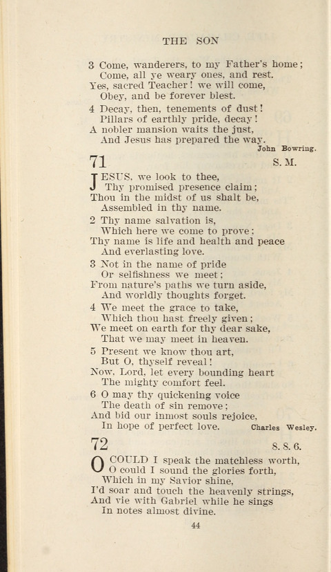 Free Methodist Hymnal page 44