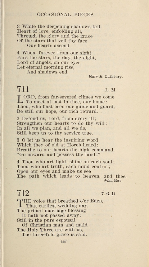 Free Methodist Hymnal page 449