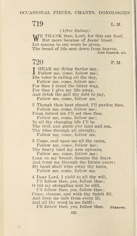 Free Methodist Hymnal page 454