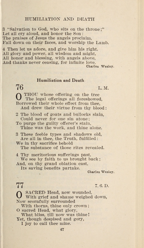 Free Methodist Hymnal page 47