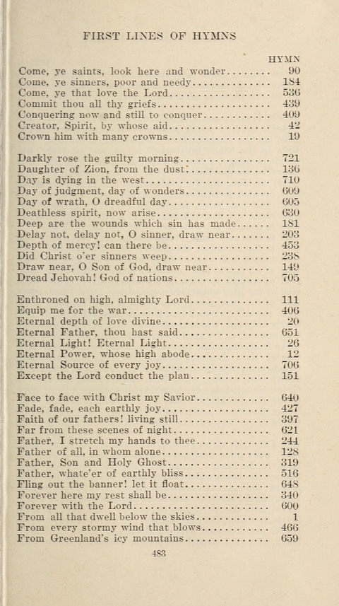 Free Methodist Hymnal page 485