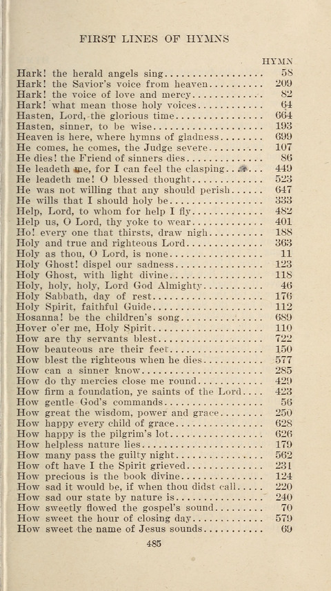 Free Methodist Hymnal page 487