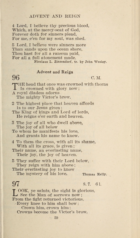 Free Methodist Hymnal page 59