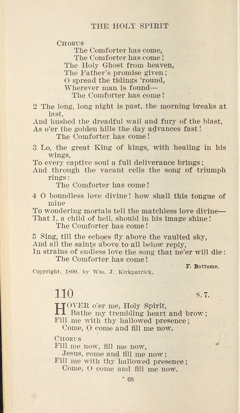 Free Methodist Hymnal page 68