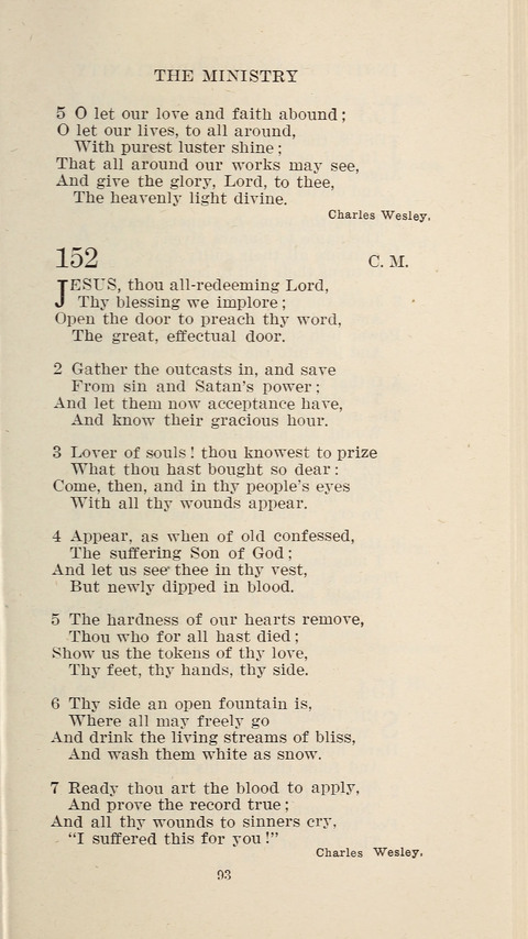 Free Methodist Hymnal page 93