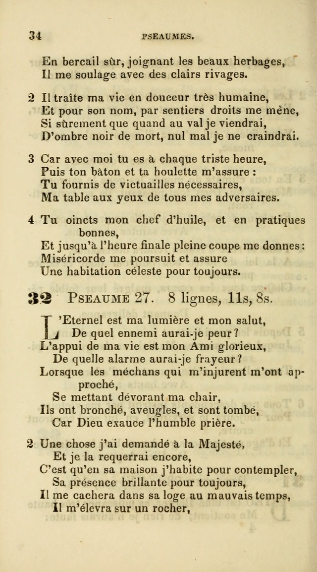 French Psalms, Hymns and Spiritual Songs: with a pure prose pronunciation, in accordance with the usage of the cognate languages... page 37