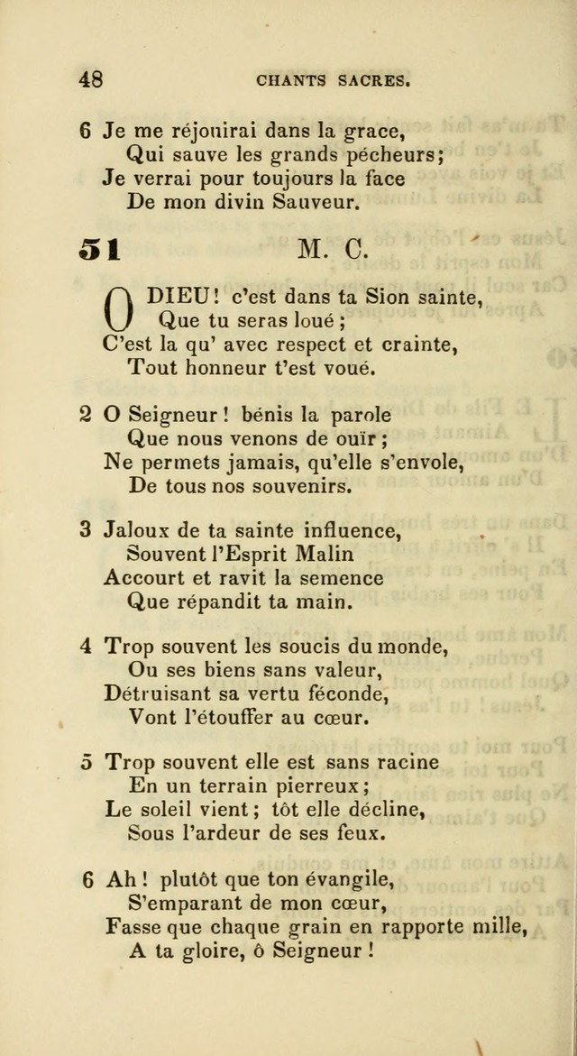 French Psalms, Hymns and Spiritual Songs: with a pure prose pronunciation, in accordance with the usage of the cognate languages... page 51