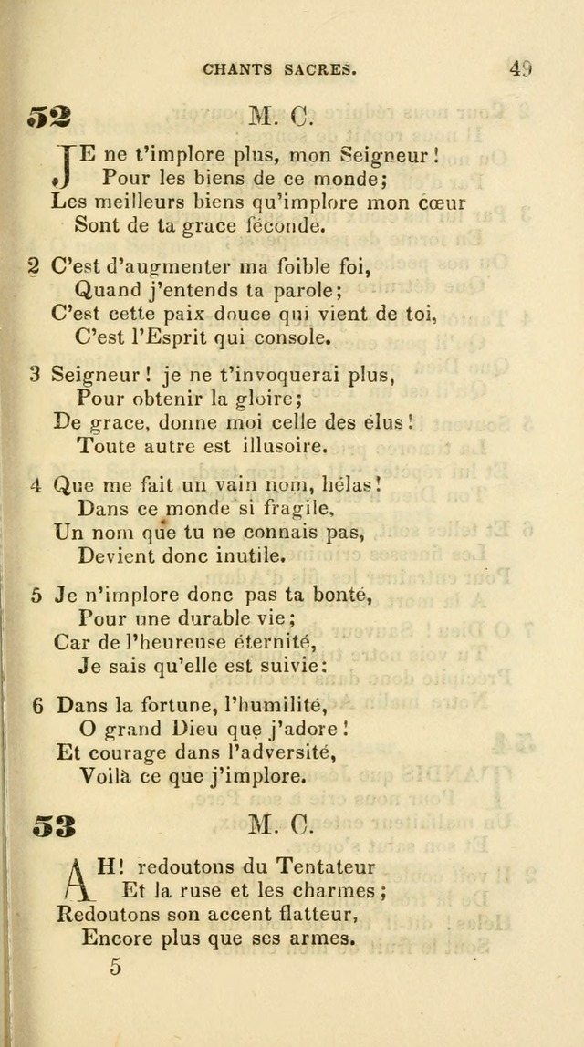 French Psalms, Hymns and Spiritual Songs: with a pure prose pronunciation, in accordance with the usage of the cognate languages... page 52