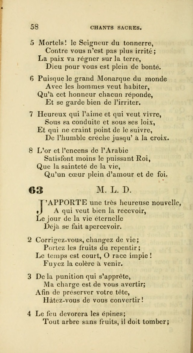 French Psalms, Hymns and Spiritual Songs: with a pure prose pronunciation, in accordance with the usage of the cognate languages... page 61