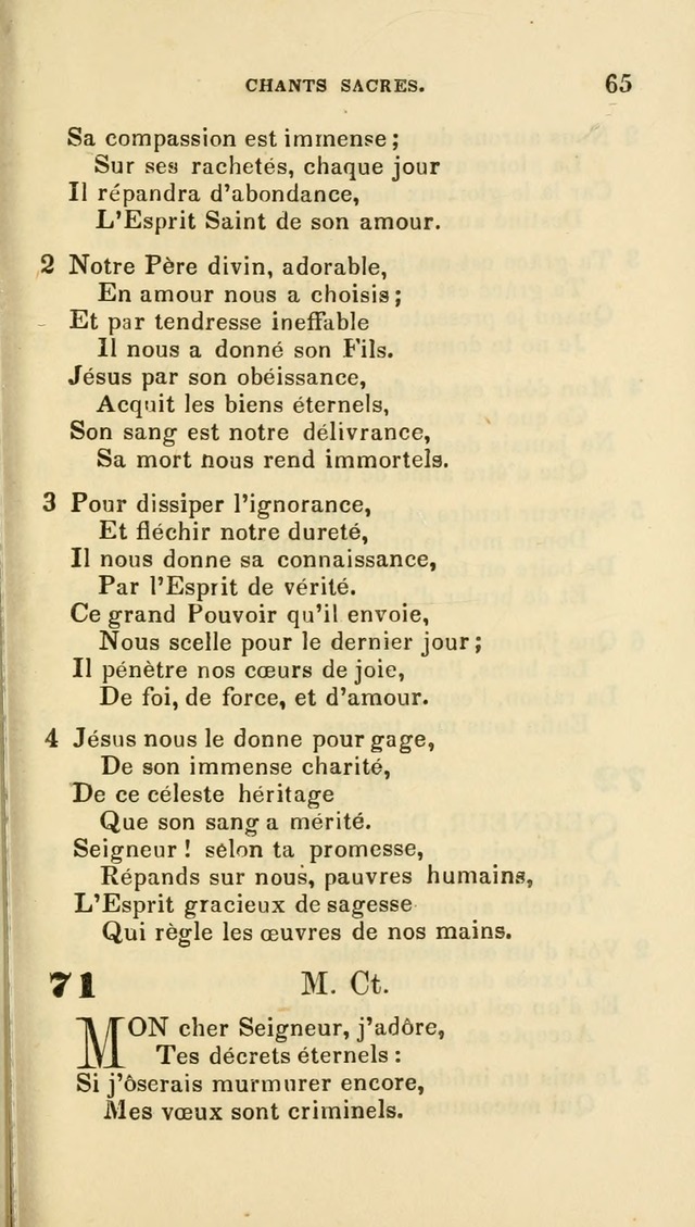 French Psalms, Hymns and Spiritual Songs: with a pure prose pronunciation, in accordance with the usage of the cognate languages... page 68