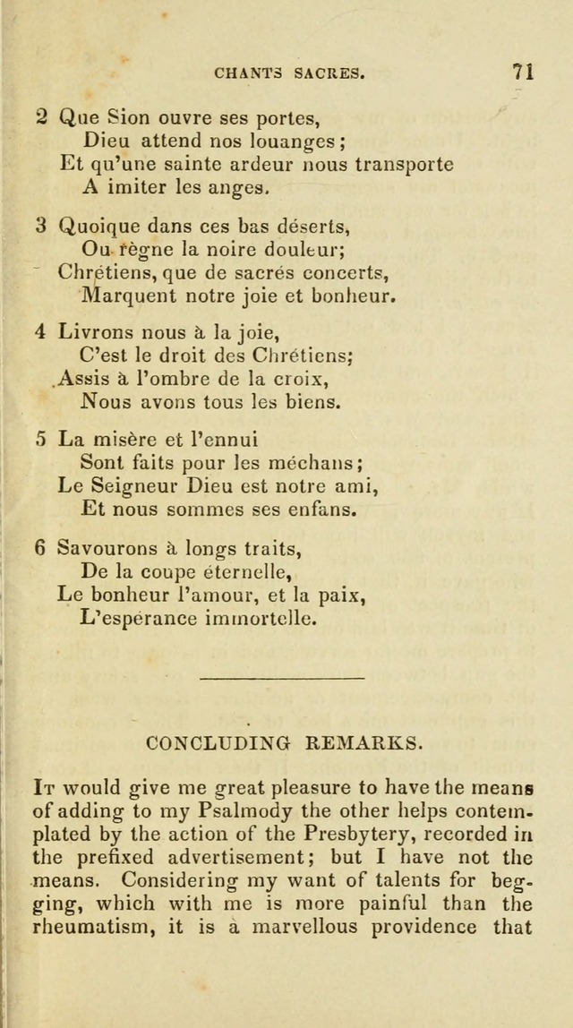 French Psalms, Hymns and Spiritual Songs: with a pure prose pronunciation, in accordance with the usage of the cognate languages... page 74