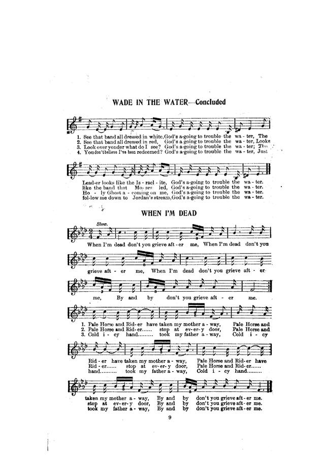 Folk Songs of the American Negro (No. 1) page 11