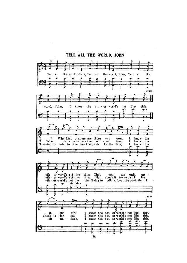 Folk Songs of the American Negro (No. 1) page 36