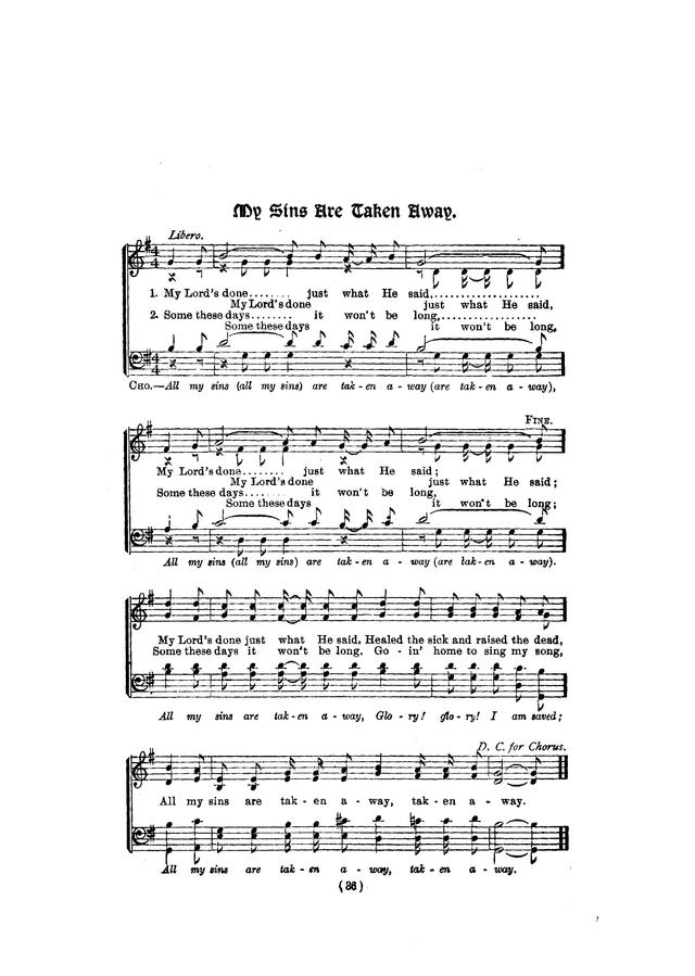 Folk Songs of the American Negro (No. 1) page 38