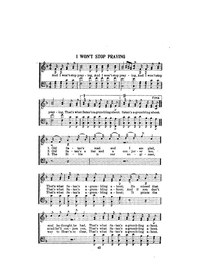 Folk Songs of the American Negro (No. 1) page 44