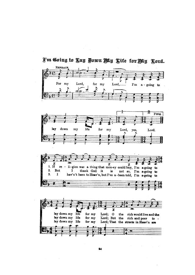 Folk Songs of the American Negro (No. 1) page 56