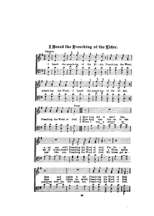 Folk Songs of the American Negro (No. 1) page 58