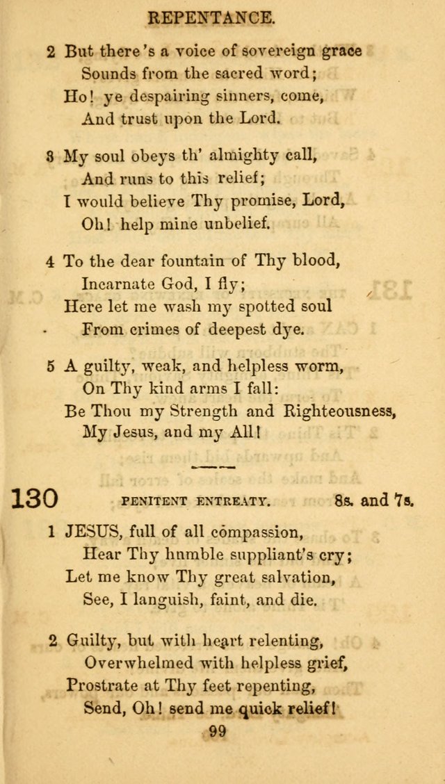 Fulton Street Hymn Book, for the use of union prayer meetings, Sabbath schools and families page 106