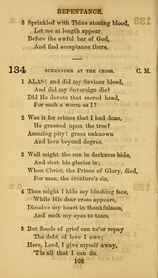 Fulton Street Hymn Book, for the use of union prayer meetings, Sabbath schools and families page 109