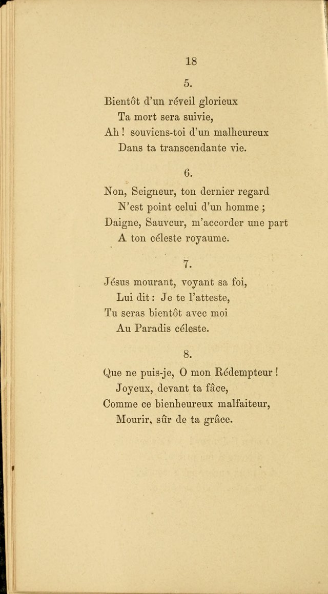 A Few Specimens of Psalms, Hymns and Spiritual Songs: which are deemed suitable for French schools and congregations in America page 18