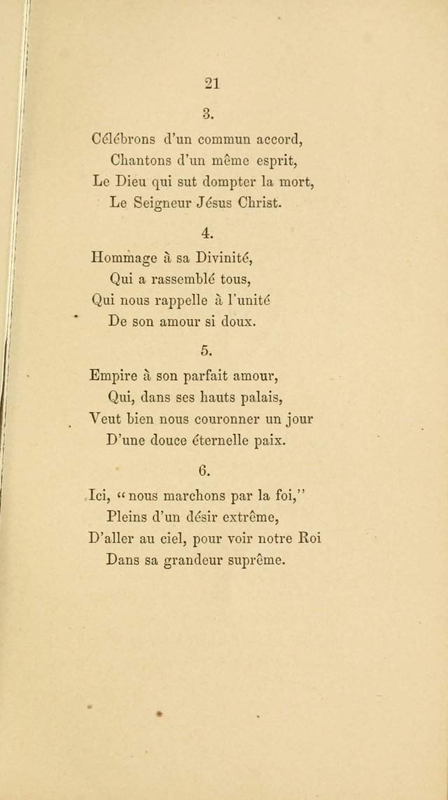 A Few Specimens of Psalms, Hymns and Spiritual Songs: which are deemed suitable for French schools and congregations in America page 21