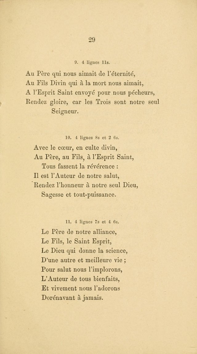 A Few Specimens of Psalms, Hymns and Spiritual Songs: which are deemed suitable for French schools and congregations in America page 29