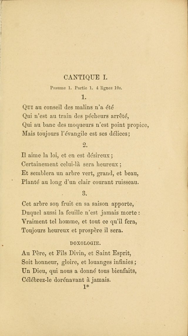 A Few Specimens of Psalms, Hymns and Spiritual Songs: which are deemed suitable for French schools and congregations in America page 5