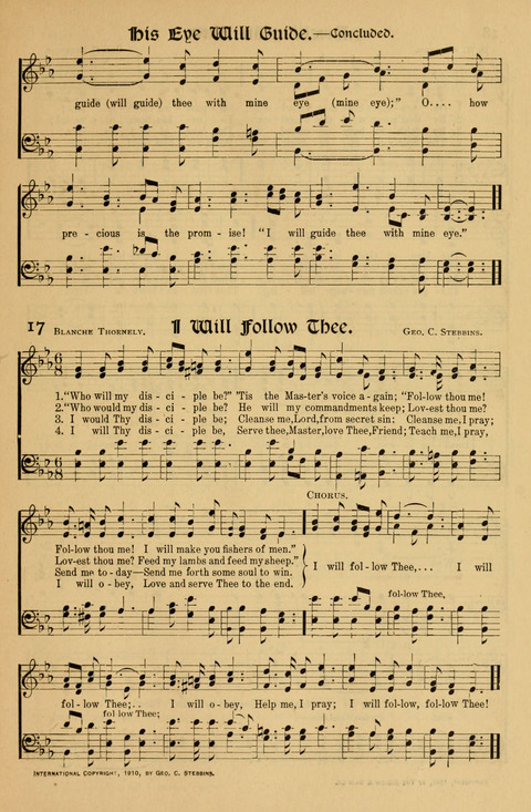 Favorite Sacred Songs: containing Solos, Duetts, Quartettes and Choruses for the Church and Home page 17